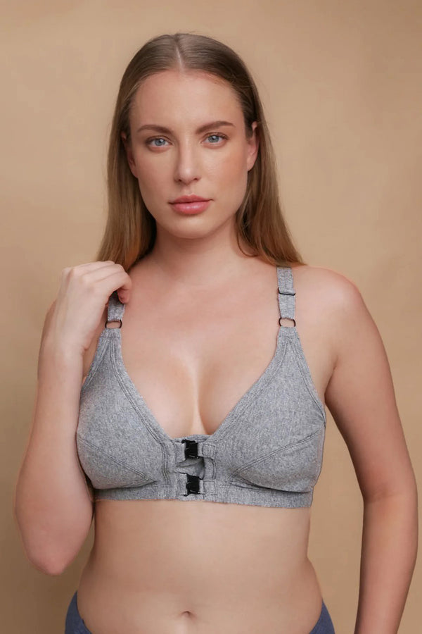cottonique Women's Front Closure Support Bra