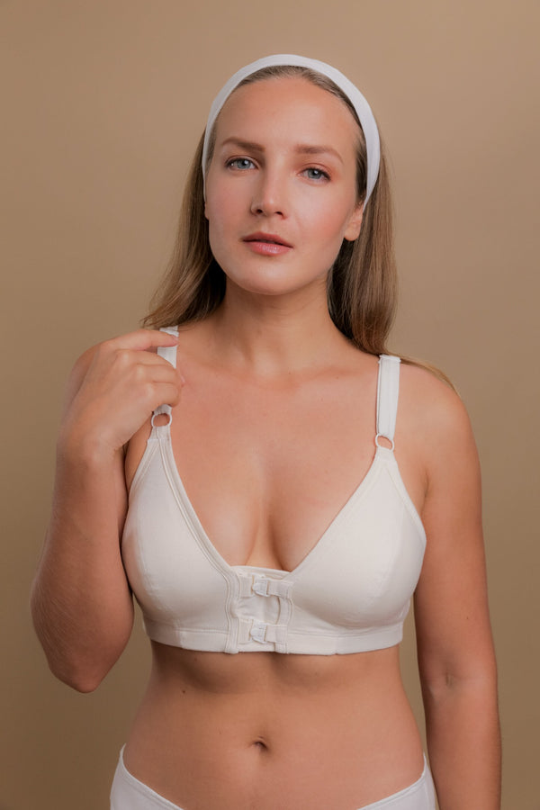 cottonique Women's Front Closure Support Bra