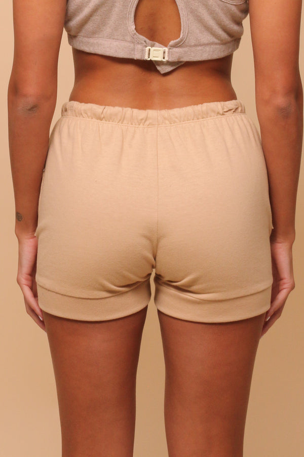 Cottonique Women's Latex-Free Yoga Lounge Shorts