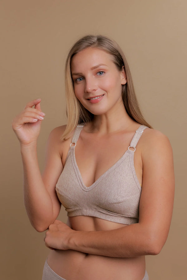 cottonique Women's Racerback Pullover Bra