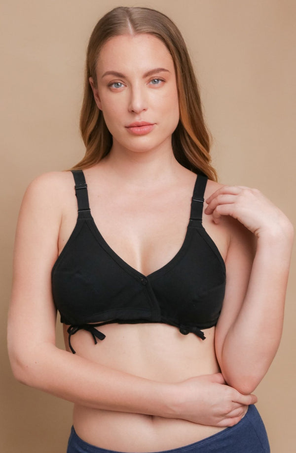 cottonique Women's Side-Tie Bra