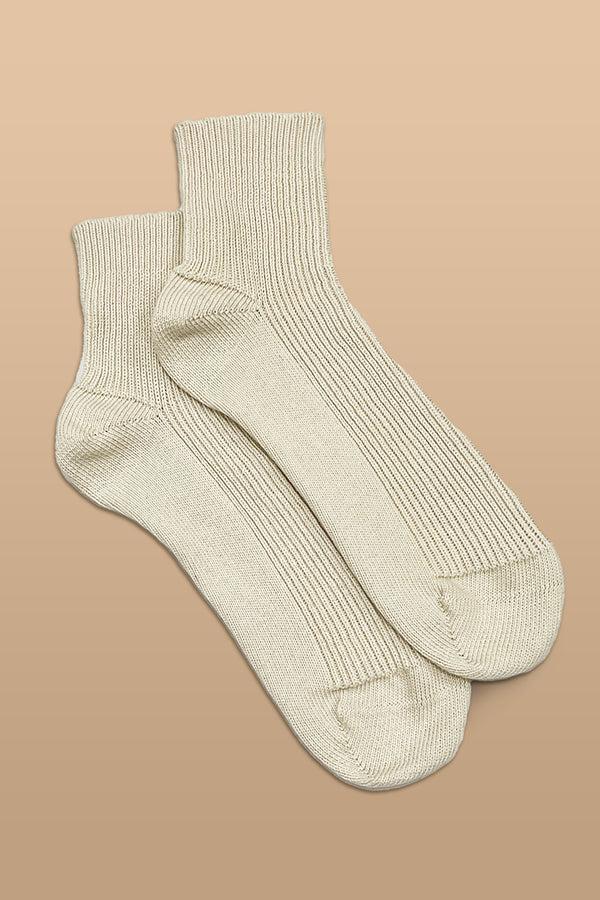 cottonique Elastic-Free 100% Organic Cotton Quarter Socks (2 Pairs/Pack)
