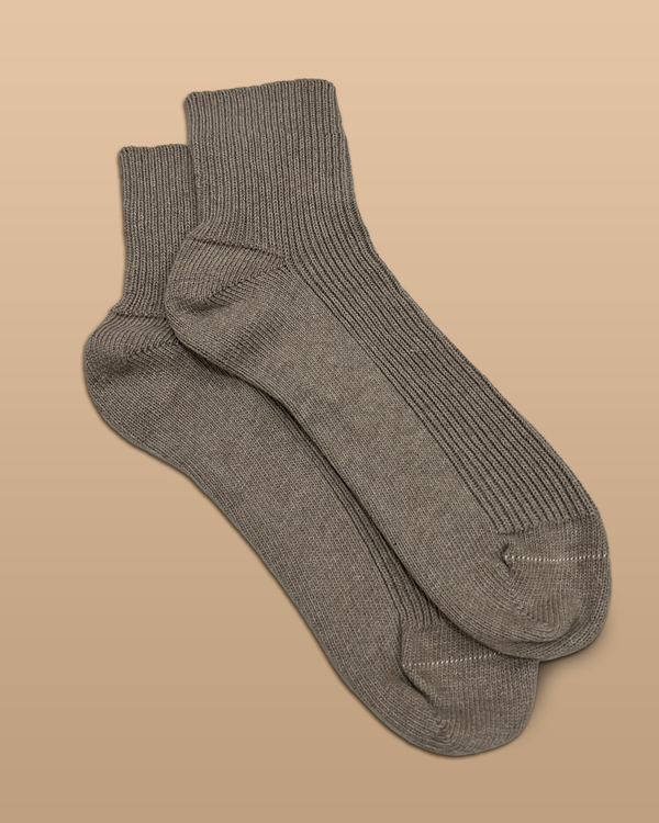 cottonique Elastic-Free 100% Organic Cotton Quarter Socks (2 Pairs/Pack)