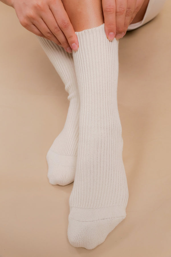 cottonique Elite Elastic-Free 100% Cotton Socks (2pairs/pack)