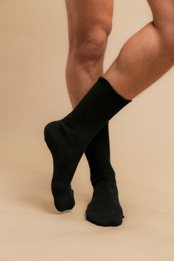 Cottonique Elite Elastic-Free 100% Cotton Socks (2pairs/Pack)