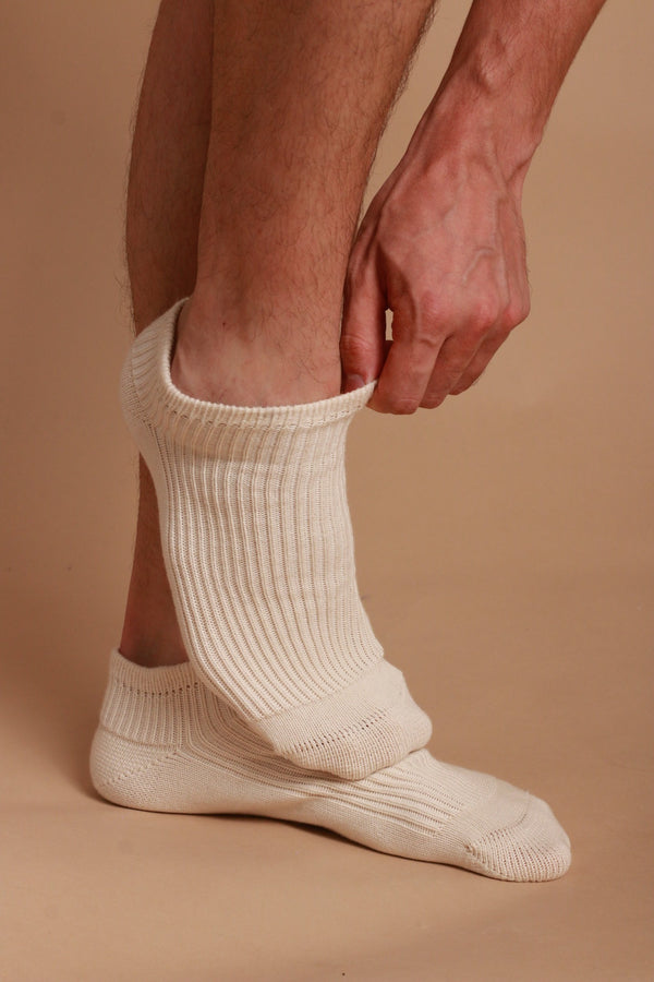 Cottonique Latex-Free 100% Organic Cotton Ankle Socks (2pairs/pack)