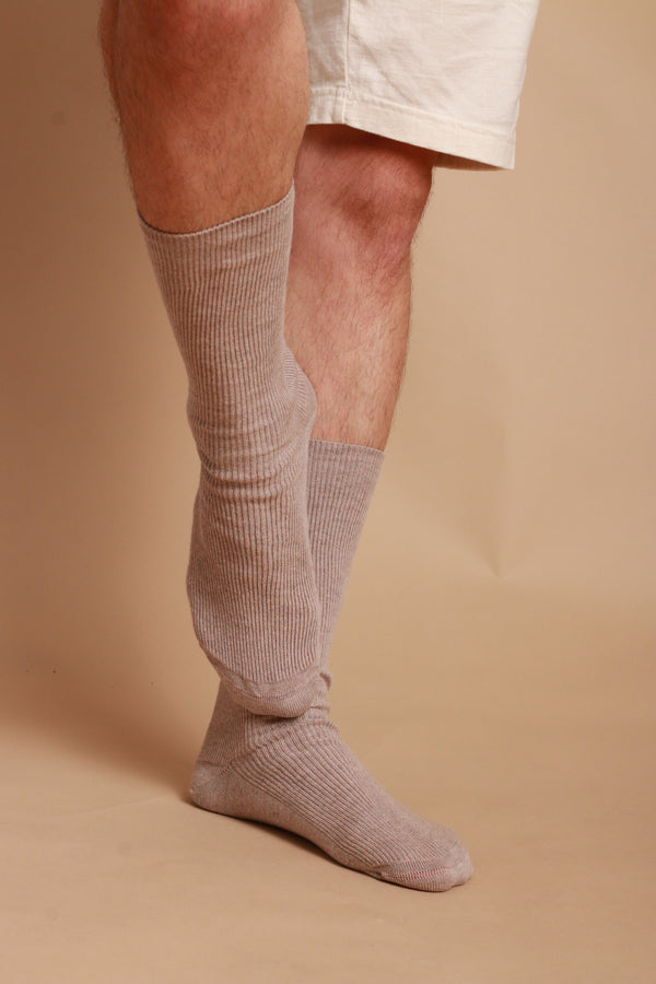 Cottonique Lightweight Latex-Free 100% Organic Cotton Crew Socks (2pairs/pack)