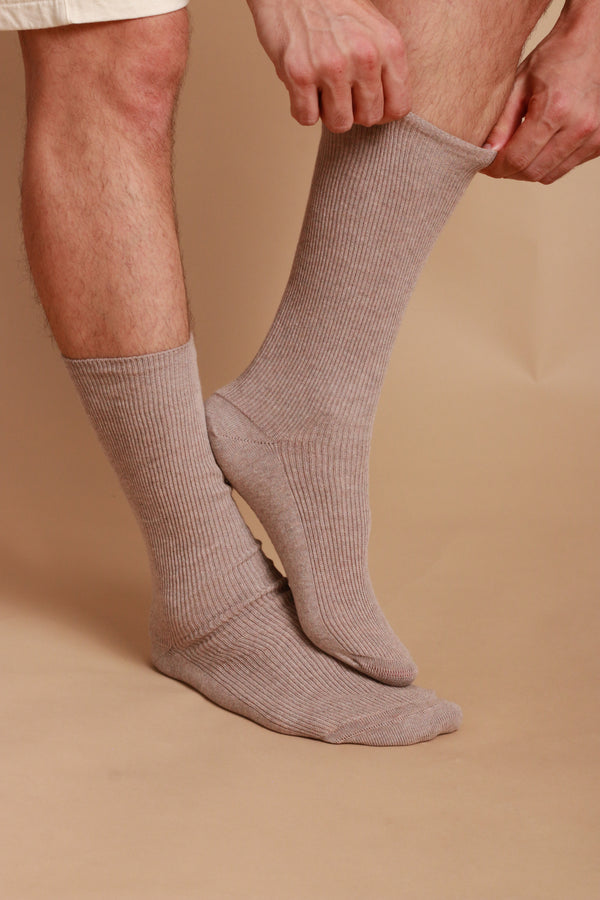 cottonique Lightweight Latex-Free 100% Organic Cotton Crew Socks (2pairs/pack)