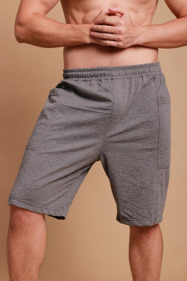 Cottonique Men's Elasticized Lounge Shorts With Drawstring