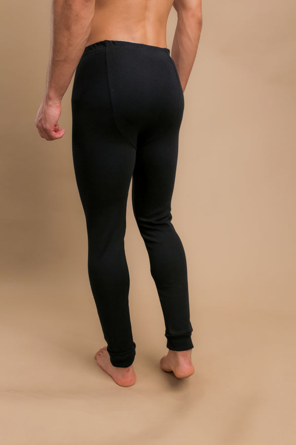 Cottonique Men's Thermal Base Layer Long Johns With Fly