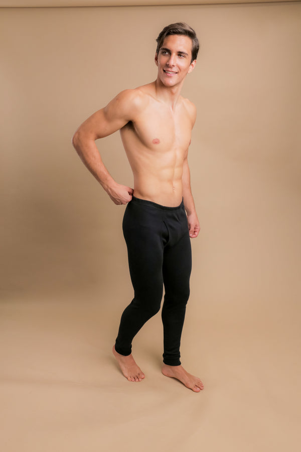 Cottonique Men's Thermal Base Layer Long Johns With Fly