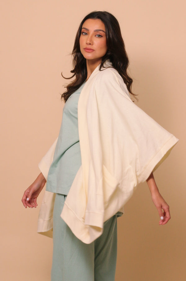 Cottonique Women's Allergy-Free Amy Open-Front Cardigan