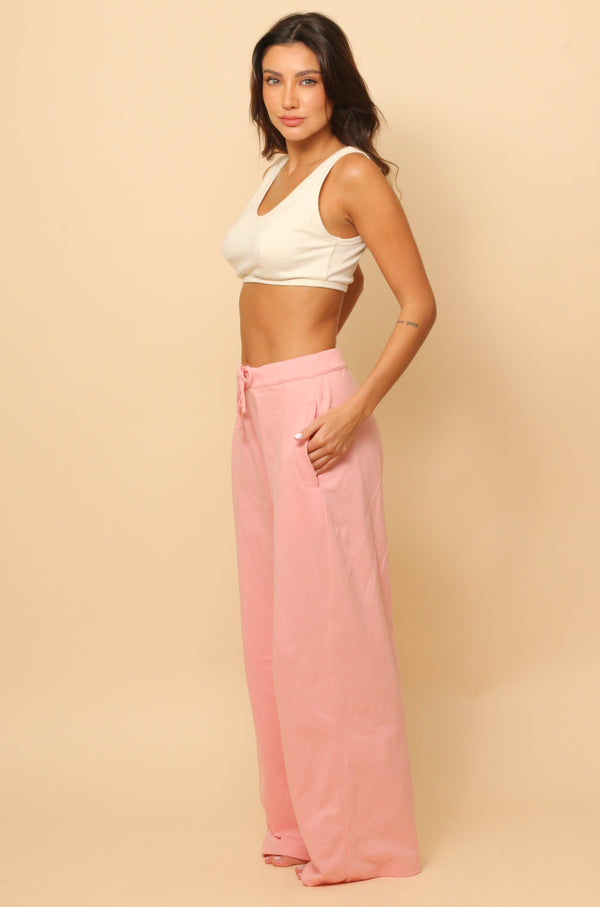 Cottonique Women's Allergy-Free Jessica Wide Leg Pants