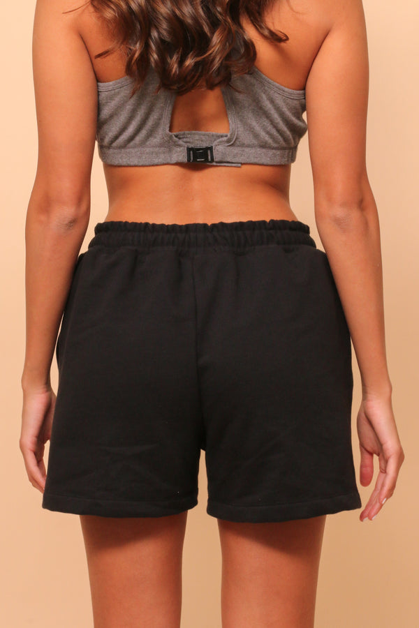Cottonique Women's Allergy-Free Straight-Leg Elasticized Shorts With Drawstrings