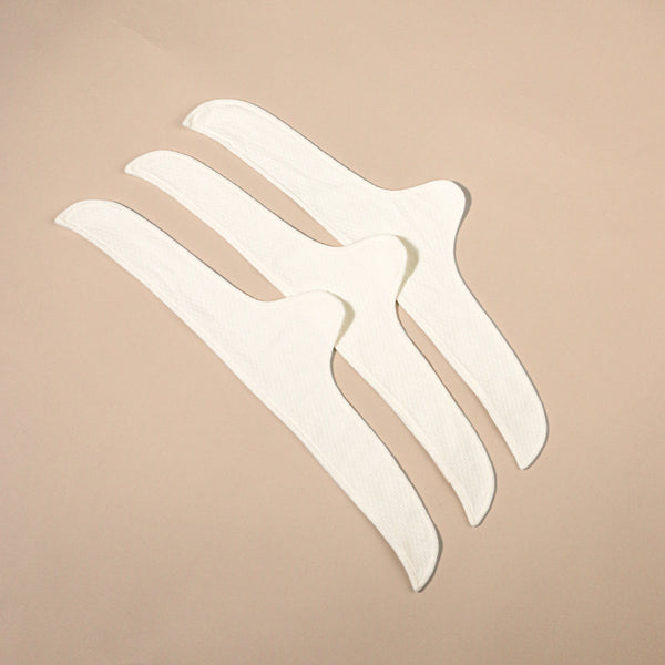 Cottonique Women's Allergy-Free Under Bust Liner (3pcs/pack)