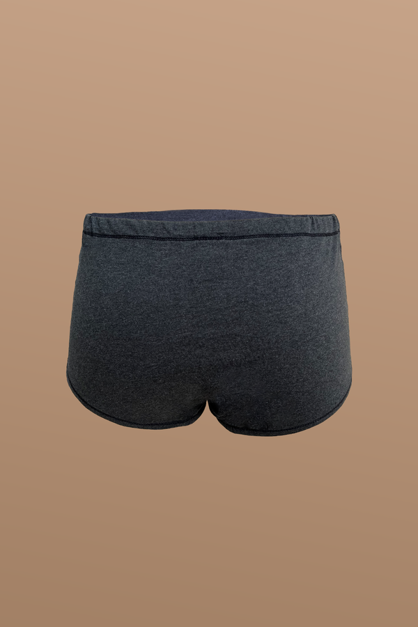 Cottonique Women’s Elastic-Free Midrise Drawstring Boy Brief (2/Pack)