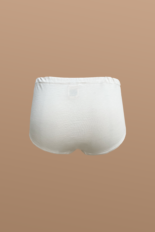 Cottonique Women’s Elastic-Free Midrise Drawstring Boy Brief (2/Pack)