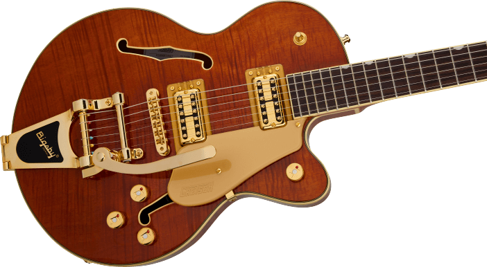 Country Gentleman Electromatic® LTD Flame Okoume Broadkaster® Jr. Single-Cut With Bigsby®