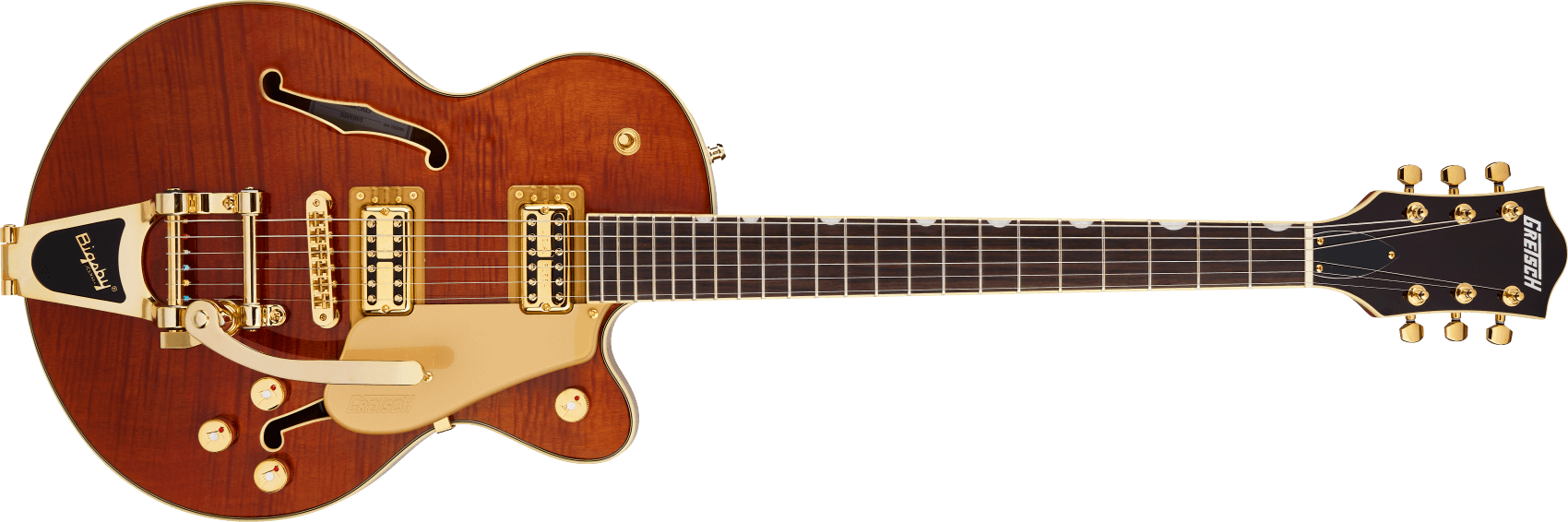 country gentleman Electromatic® LTD Flame Okoume Broadkaster® Jr. Single-Cut with Bigsby®