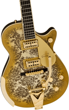 Country Gentleman G6134TG Limited Edition Paisley Penguin™ With String-Thru Bigsby® Ebony Fingerboard Gold Paisley
