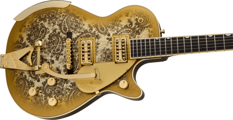 Country Gentleman G6134TG Limited Edition Paisley Penguin™ With String-Thru Bigsby® Ebony Fingerboard Gold Paisley