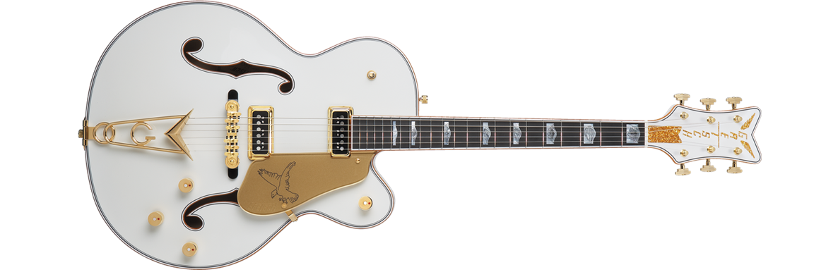 country gentleman G6136CST Custom Shop White Falcon™ Hollow Body with Cadillac Tailpiece