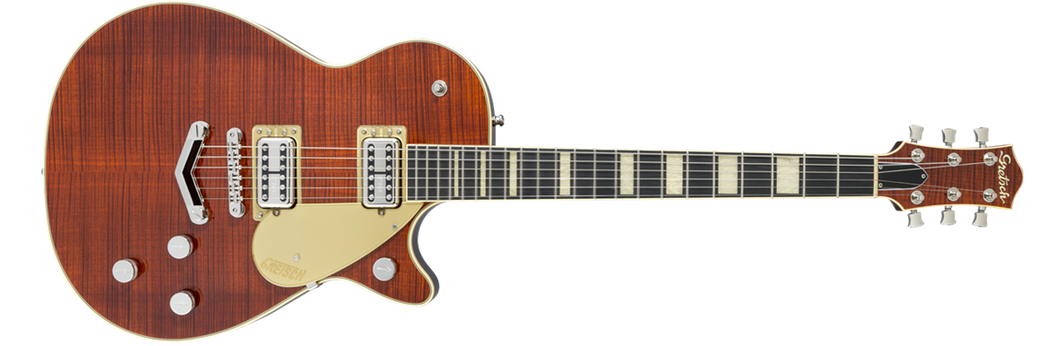 country gentleman G6228FM Players Edition Jet™ BT with V-Stoptail and Flame Maple
