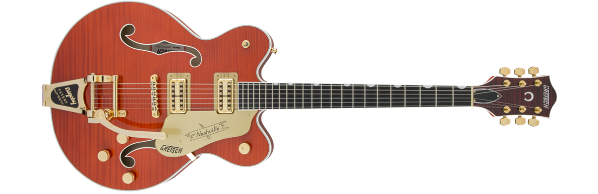 country gentleman G6620TFM Players Edition Nashville® Center Block Double-Cut with String-Thru Bigsby® and Flame Maple