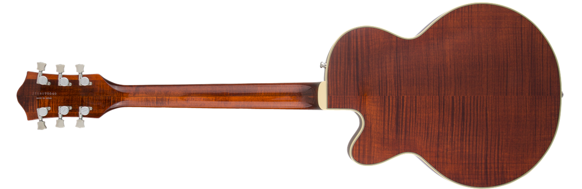 Country Gentleman G6659TFM Players Edition Broadkaster® Jr. Center Block Single-Cut With String-Thru Bigsby® And Flame Maple