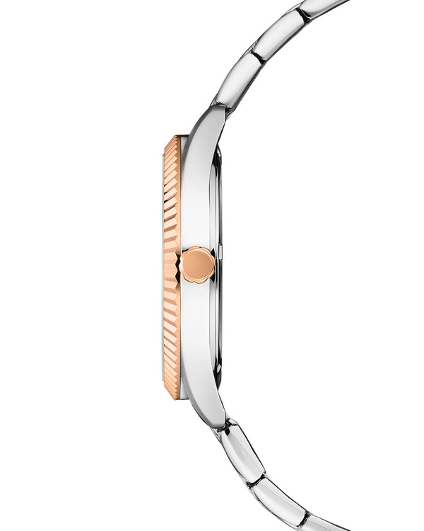 Cover COVER Alston Gent Watch Black Bicolor Silver Rose Gold
