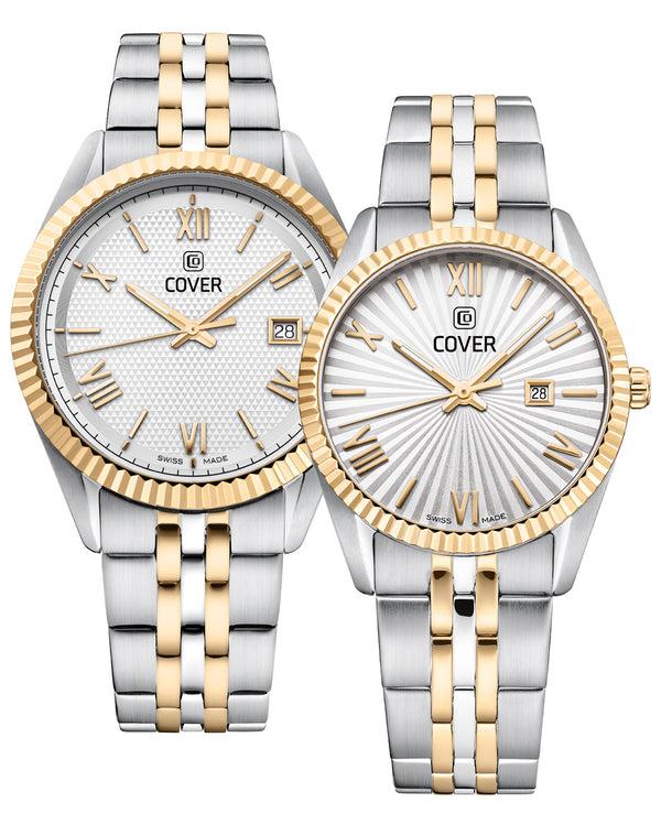 Cover COVER Alston Gent Watch Silver Bicolor Silver Gold