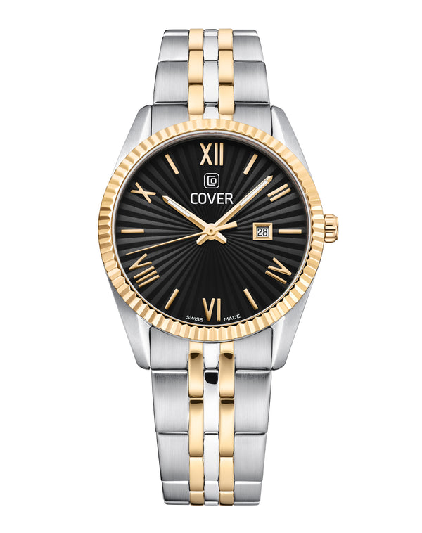 cover COVER Alston Lady Watch Black Bicolor Silver Gold