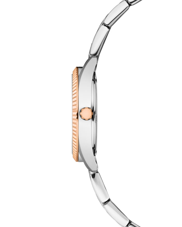Cover COVER Alston Lady Watch Black Bicolor Silver Rose Gold