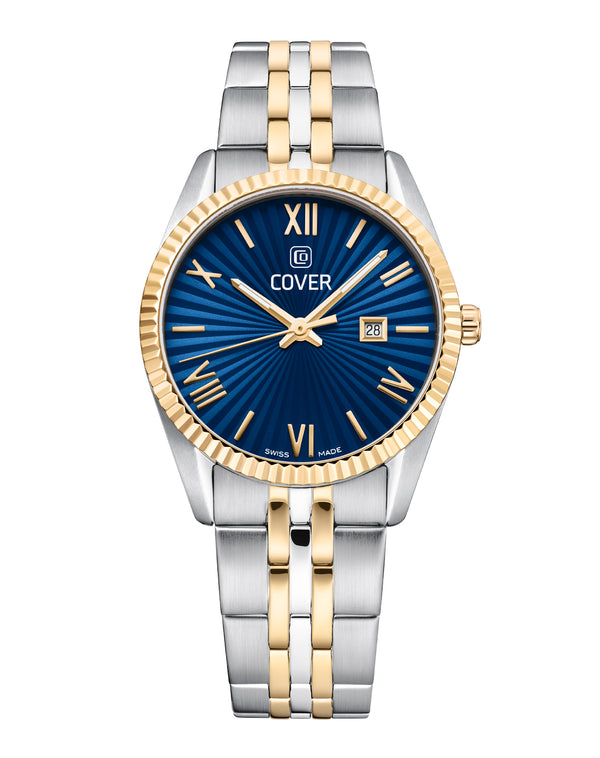 cover COVER Alston Lady Watch Blue Bicolor Silver Gold