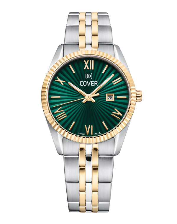 cover COVER Alston Lady Watch Green Bicolor Silver Gold