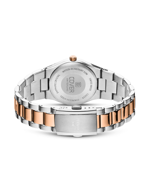 Cover COVER Bracelet One Silver Bicolor Silver Rose Gold Watch