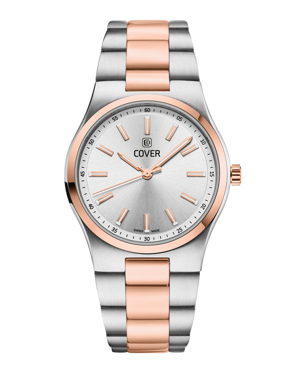 cover COVER Bracelet One Silver Bicolor Silver Rose Gold Watch