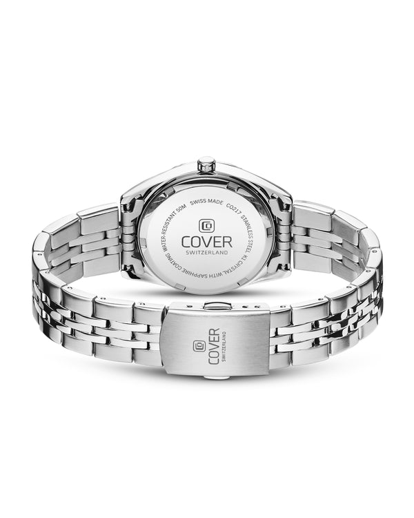 Cover COVER Alston Lady Watch Black Silver Color
