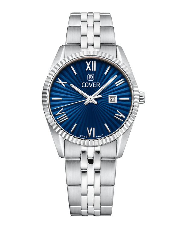 cover COVER Alston Lady Watch Blue Silver Color