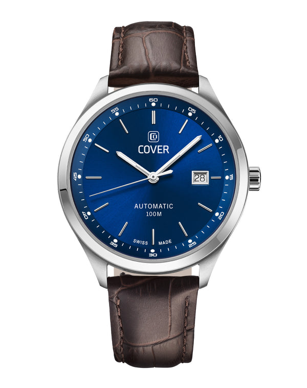 cover COVER Arena Automatic Blue Leather Silver