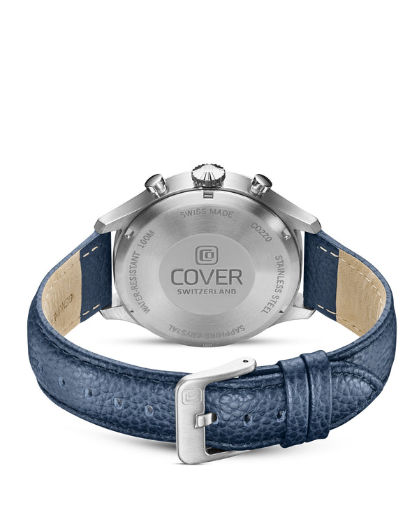 Cover COVER Chapman Chrono II Blue Leather Silver