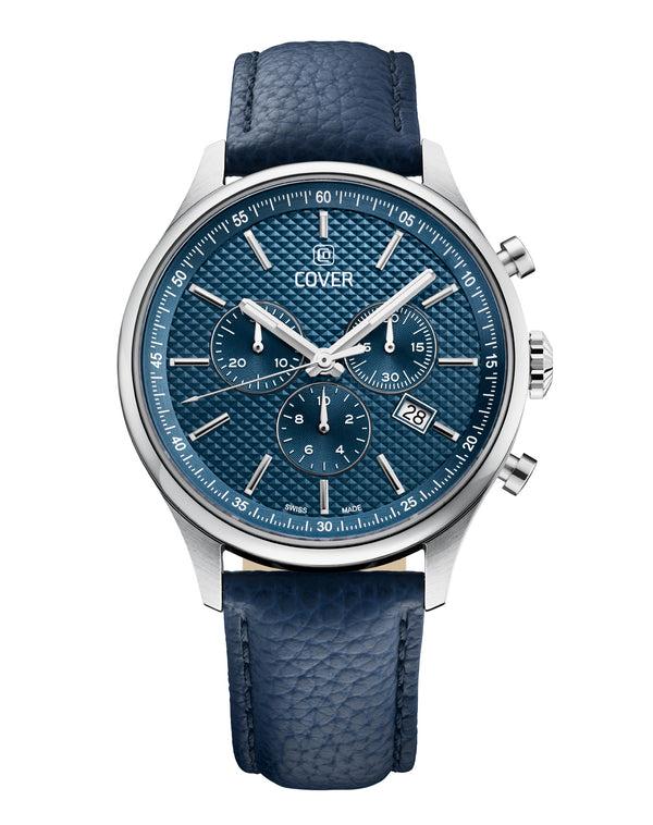 cover COVER Chapman Chrono II Blue Leather Silver