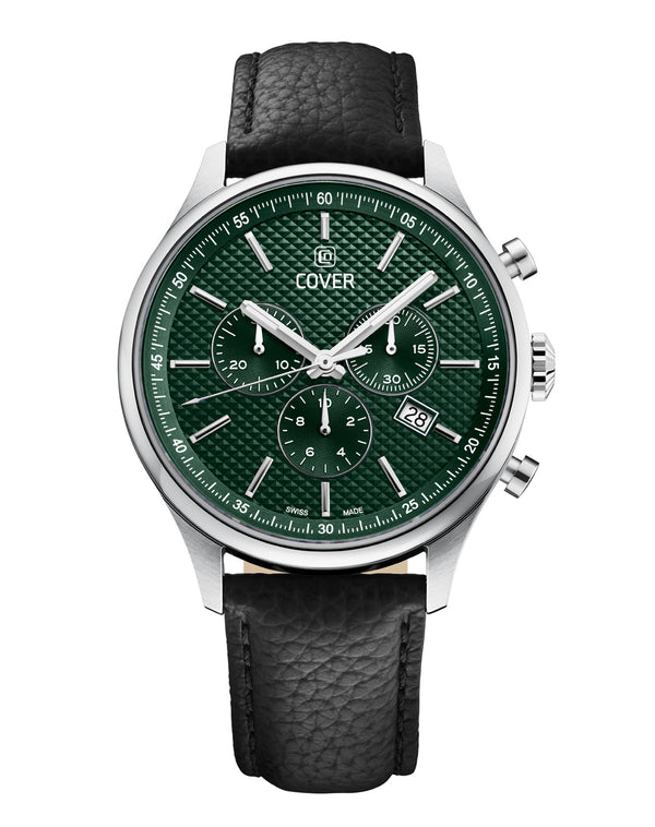 cover COVER Chapman Chrono II Green Leather Silver