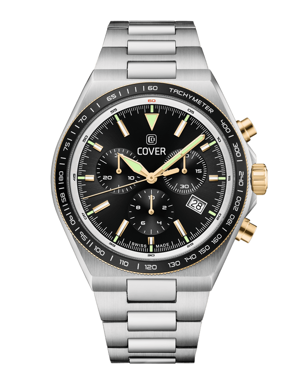 cover COVER Iconosteel Chrono Watch Black Bicolor