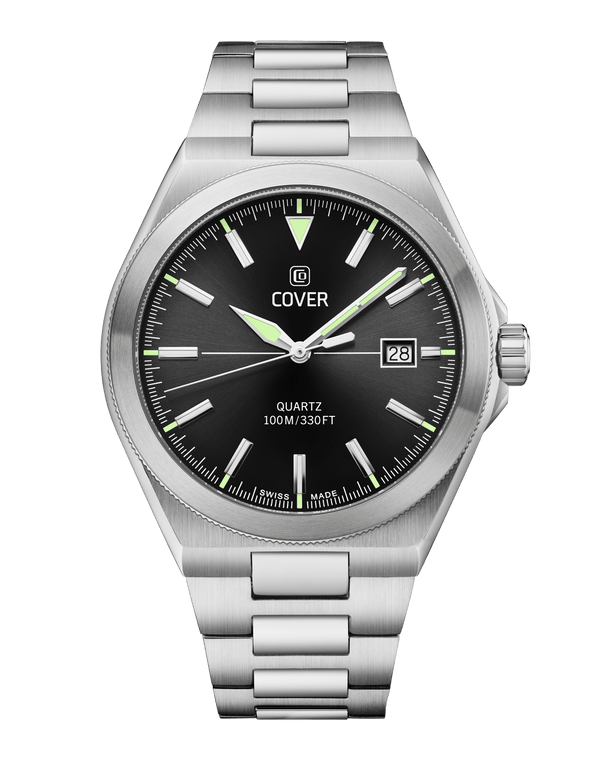 cover COVER Iconosteel Watch Black Silver Color