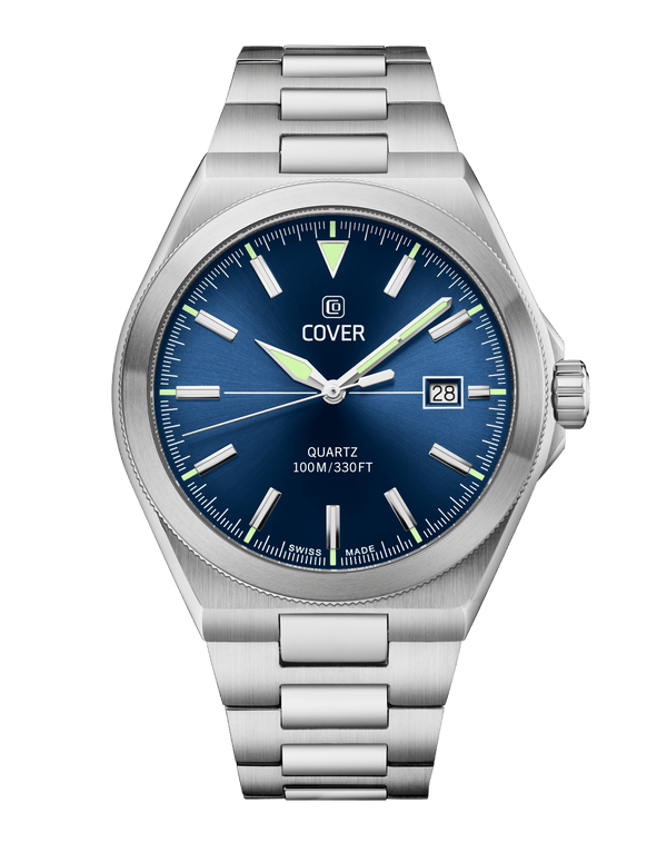 cover COVER Iconosteel Watch Blue Silver Color