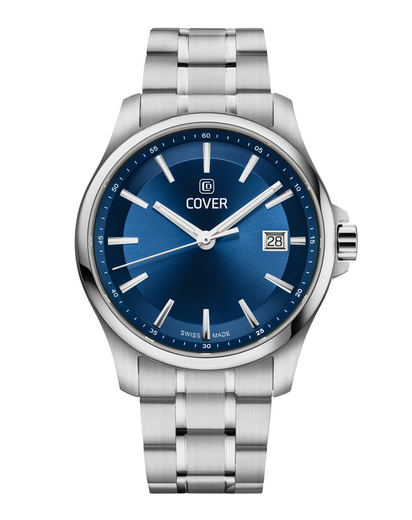 cover COVER Marville Gent Steel Watch Blue Silver