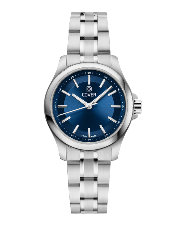 cover COVER Marville Lady Steel Watch Blue Silver