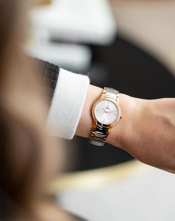 Cover COVER Sandara Crystal Watch Silver Bicolor