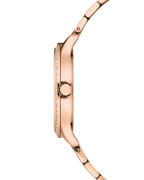 Cover COVER Saraya Crystals Rose Gold Watch
